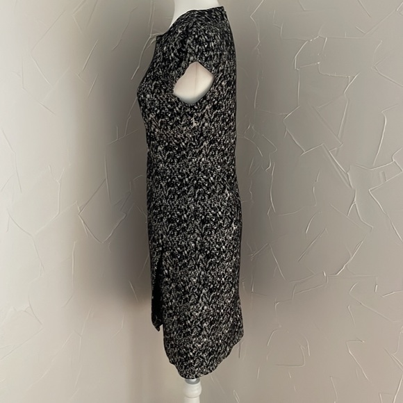 Stunning Reiss Black and White Patterned Dress Fully Lined - Picture 6 of 7